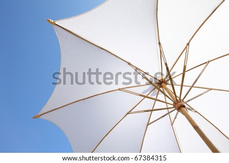 white spa umbrella