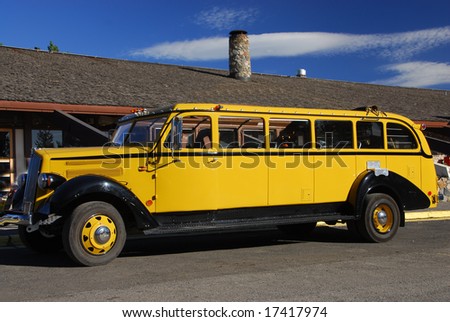 Old Antique Yellow Bus