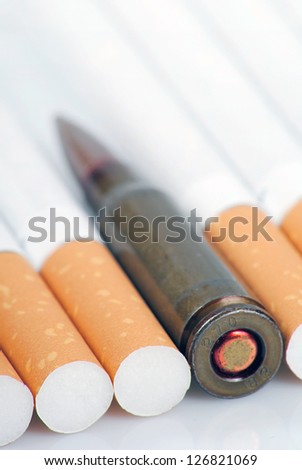 Cigarette-give up smoking it is life-threatening also health.