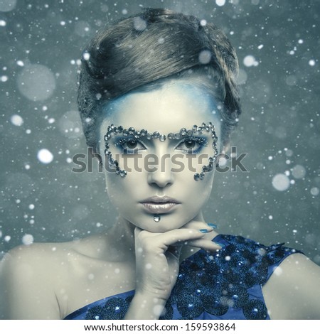 Snow Queen, creative make-up