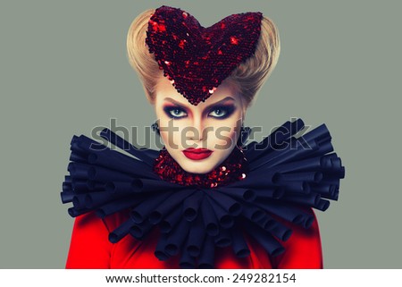 queen of hearts. valentines day
