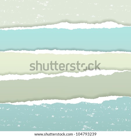Torn paper borders with soft shadow Torn paper borders with soft shadow