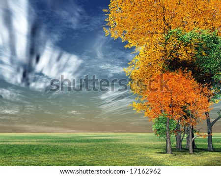 Wonderful autumn scenery