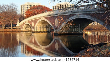 Foot Bridge over Charles River, Harvard Massachusetts