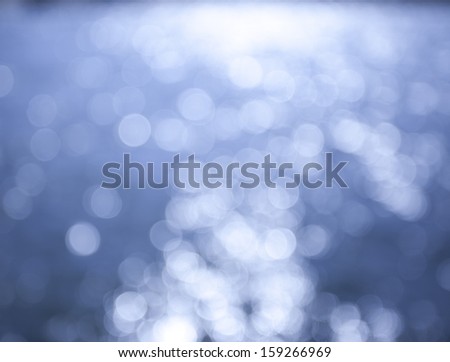 blurred sunshine reflection from the water surface background