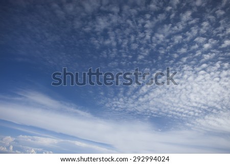 abstract fish scale colorful clouds in the sunset