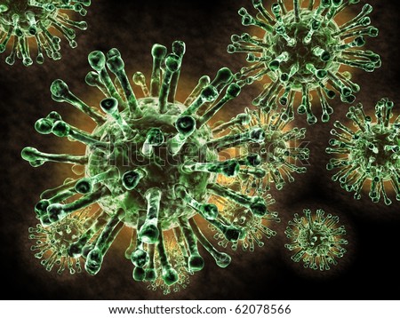 Beauty of virus illustration