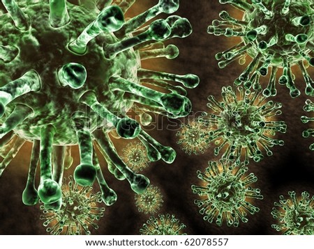 Beauty of virus illustration