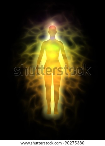 Woman energy body - aura