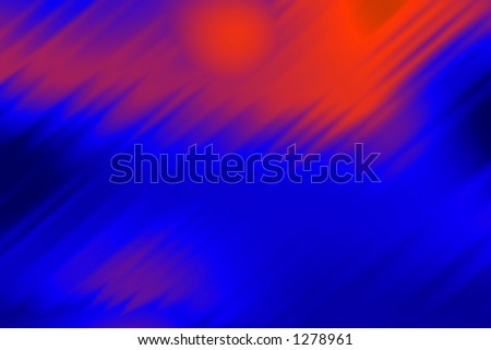 Abstract dark blue background with red outflow