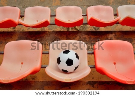 Soccer ball and Sport stadium