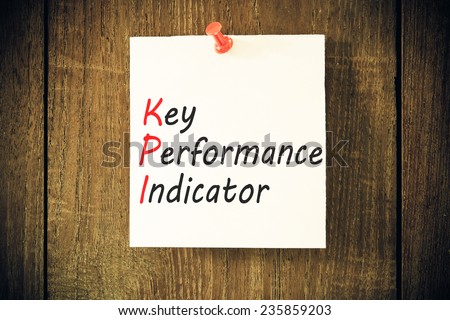 key performance indicator, KPI