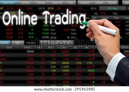 Online Trading. Trading concept.