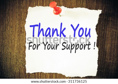 Thank you for your support !
