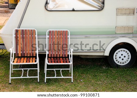 Chair and camping car