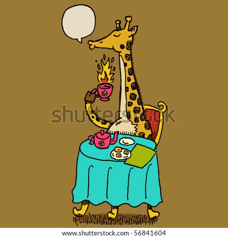 giraffe drink