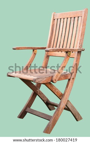 A Wooden Chair Isolated on Hemlock