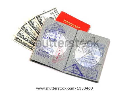 Singapore Passport Picture on Well Used Open Us Passport Us Passport Find Similar Images