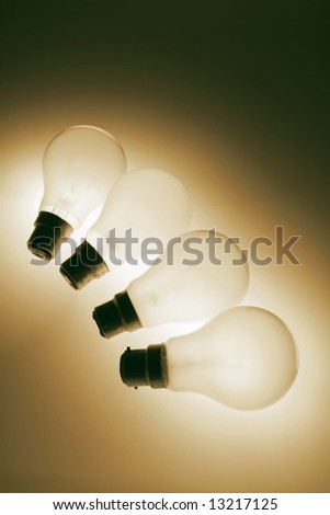 Light Bulbs in Warm Tone