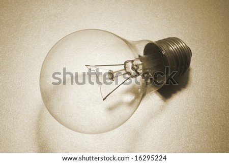 Light Bulb in Warm Tone