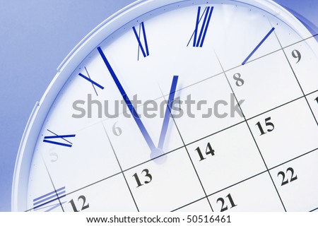 Composite of Clock and Calendar