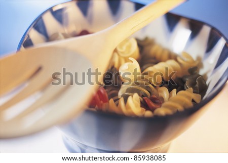 Close Up of Bowl of Pasta