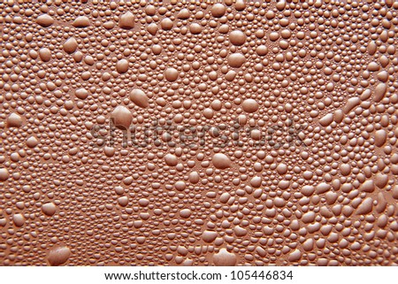 Chocolate bubble texture taken closeup as abstract  background.