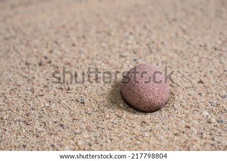 zen garden sand waves and rock sculptures