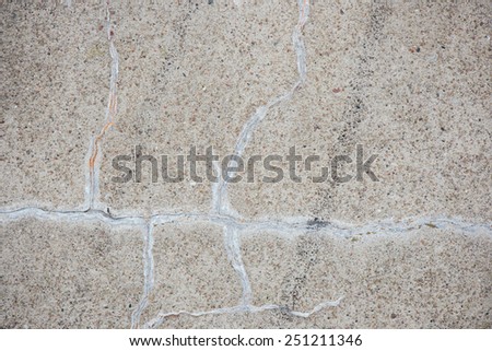 old concrete wall texture with cracks and fungus- vintage film grain effect