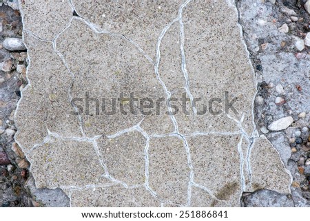 old concrete wall texture with cracks and fungus