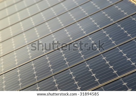 Abstract image of olar panels details
