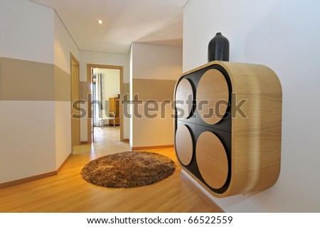 Modern apartment hall decoration