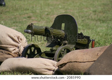 Machine gun from first world war