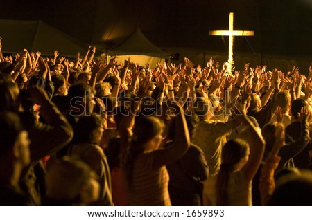 Worship crowd
