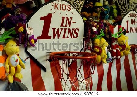 Basketball carnival game