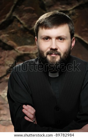 Catholic Priest Praying