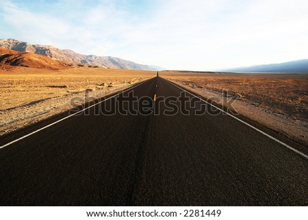 Desert highway in Nevada