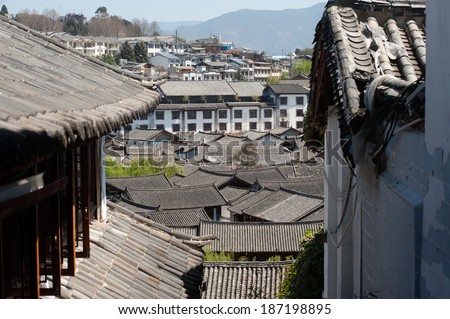 LIJIANG,CHINA - MARCH 17:Lijiang is the largest ancient old town on March 17, 2014 in China. It was enlisted as a UNESCO World Heritage List on December 4, 1997 and is a main tourist site in China.