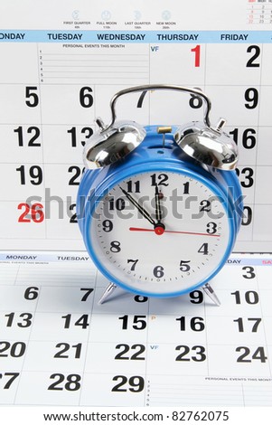 Alarm Clock with Calendar Pages