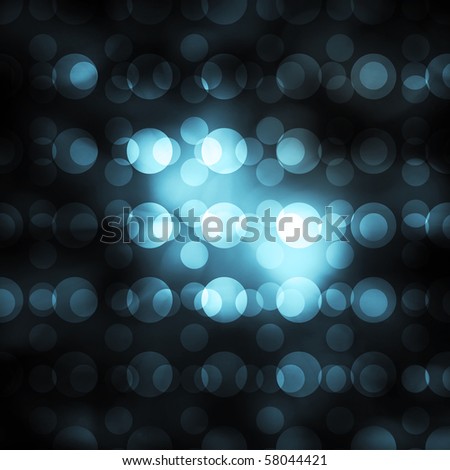 blue orb bokeh abstract background