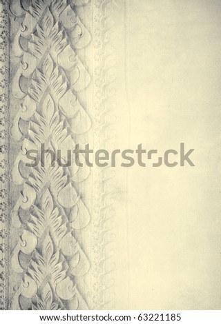 art antique thai tradition stripe background with space