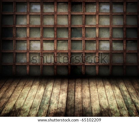 wooden frame room