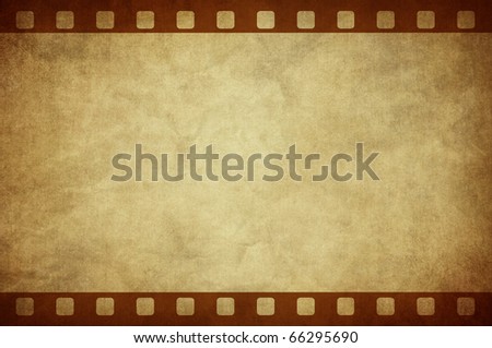 vintage wrinkled background with film frame
