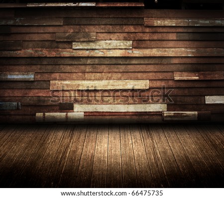 wooden tiles wall room