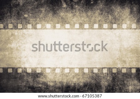 grain film negative strip with space for your text