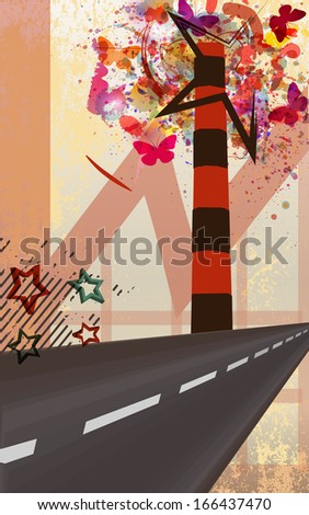 Abstract techno vector  background with grunge design. Raster version.
