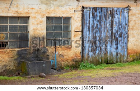 An old workshop door in Genadendal, the first and oldest mission station in South Africa.
