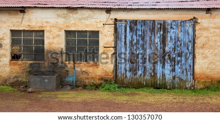 An old workshop door in Genadendal, the first and oldest mission station in South Africa.