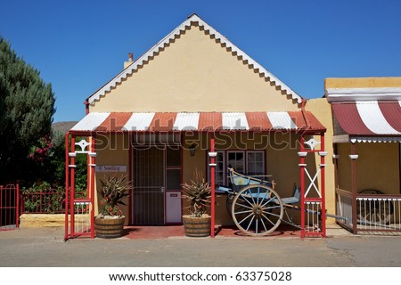 One of Die Tuyshuise, a collection of renovated craftsmen\'s houses situated in Cradock, in the Great Karoo, Eastern Cape, South Africa.