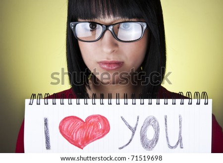 notebook with quot;I love you I Love You Notebook. notebook with quot;I love you